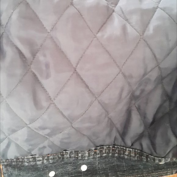 Miss Lili Puffy Jean Jacket Size S/M - Picture 7 of 7